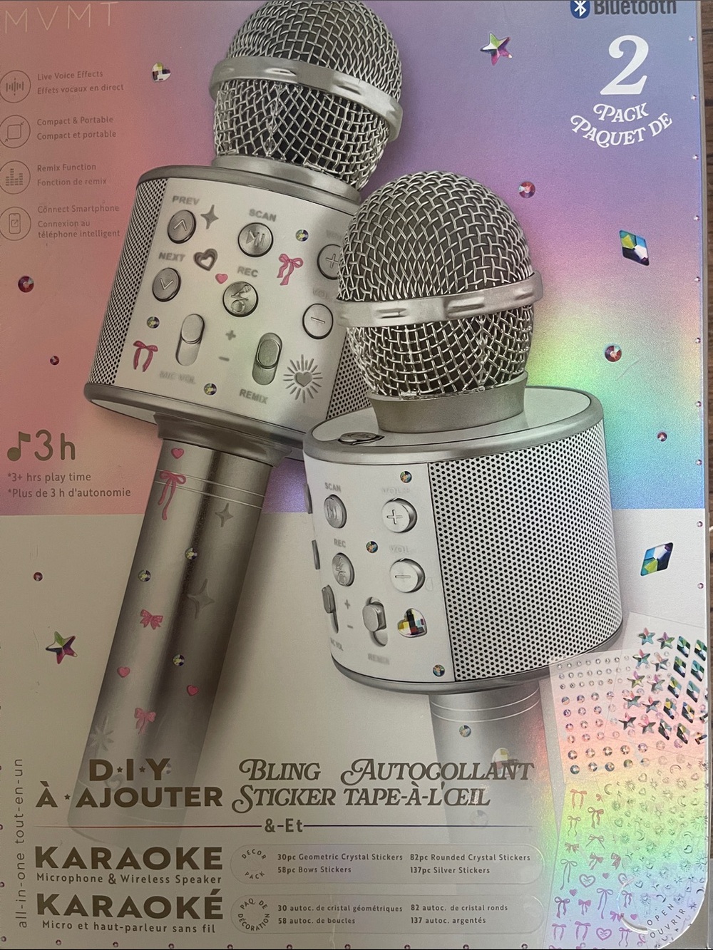 2 Karaoke Wireless Microphone & Speaker Set Bluetooth